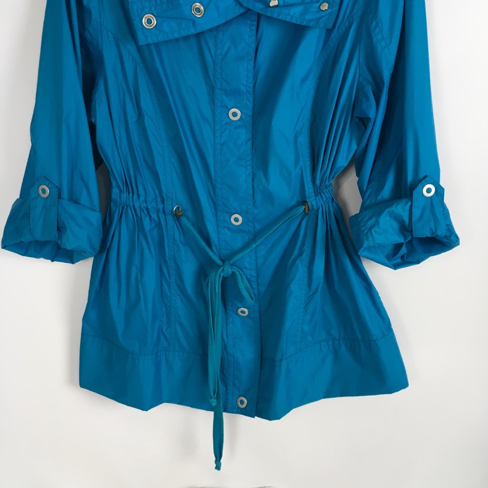 Pendleton Lightweight Windbreaker Rain Jacket Aqua Jacket Sz L - Picture 8 of 11